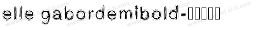 elle gabordemibold字体转换